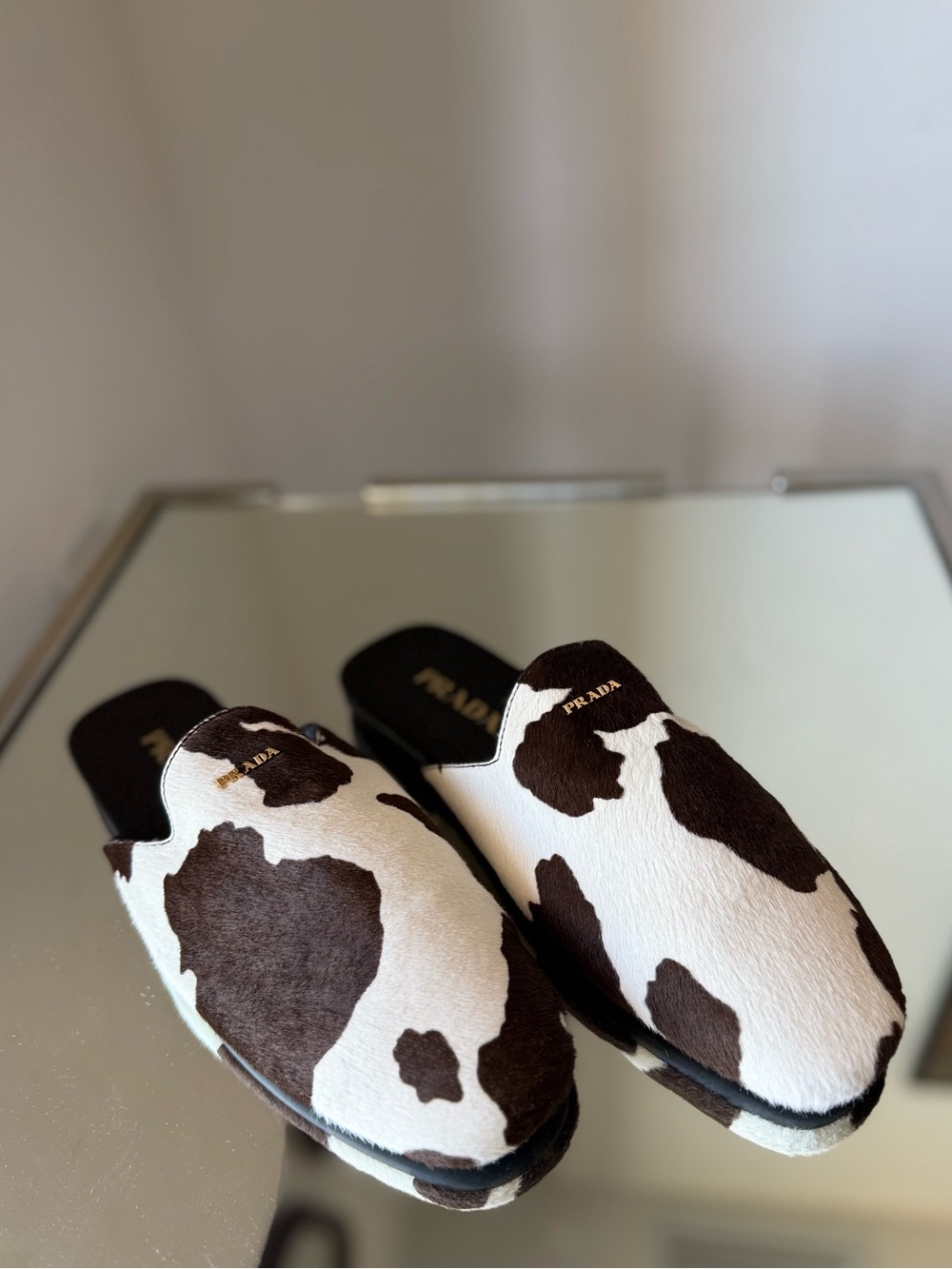 New Prada Calf hair mules 39.5 $1,220 - Picture 8 of 10